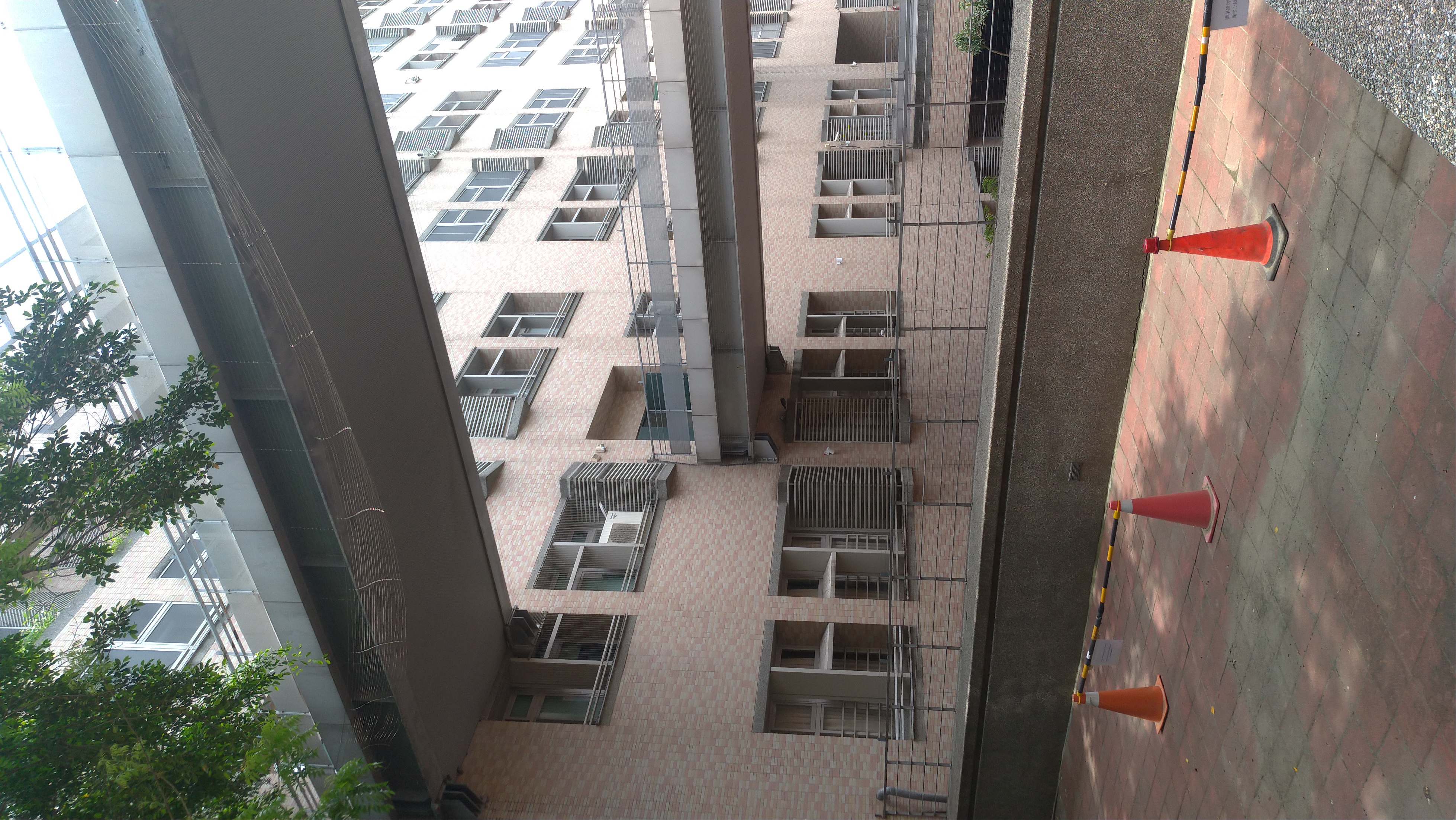 3樓天橋防鴿網脫落 警示